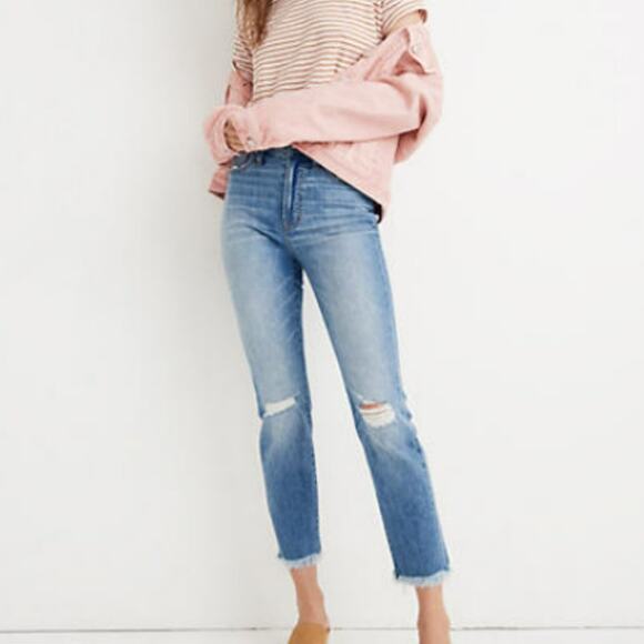 Madewell perfect vintage jean 27 Distressed High Rise Mom Jean - Picture 12 of 12